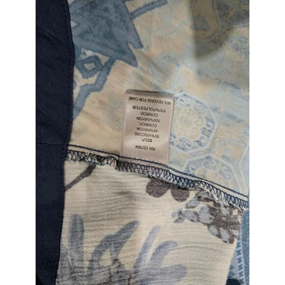 Vicente Women’s Blue Embroidered Floral Open Front Kimono Cardigan – Small - Picture 6 of 8